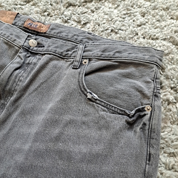 Blue pronto uomo | Grey men's jean straight cut - Picture 3 of 12